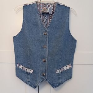 Vintage Denim Vest Size S